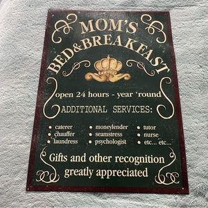 Metal Wall Sign Decor
